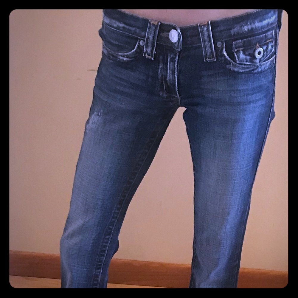 Plastic by sky jeans boot cut size 3